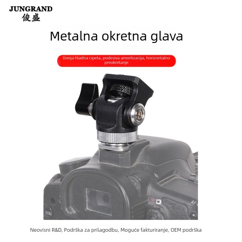 Mini gimbal za kameru – stolni stabilizator, aluminijska legura, horizontalno 360°, vertikalno 90°, PTZ stolni tip