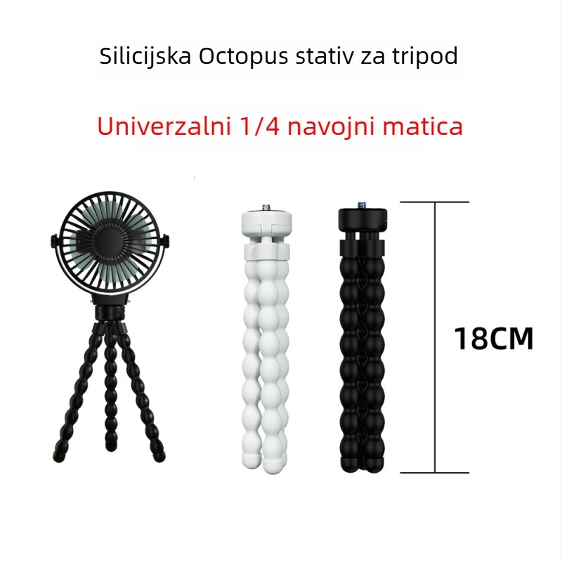 Desktop fleksibilni stativ s Pan/Tilt glavom za mobilne telefone, tijelo od silikona i aluminijske legure