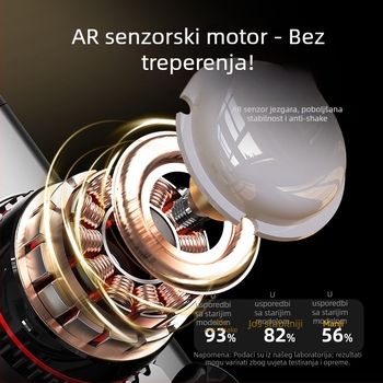 Stabilizator za telefon s automatskim praćenjem, ručni stabilizator s selfie štapiom i tripodom, ugrađena rasvjeta, Bluetooth daljinski upravljač, univerzalna kompatibilnost