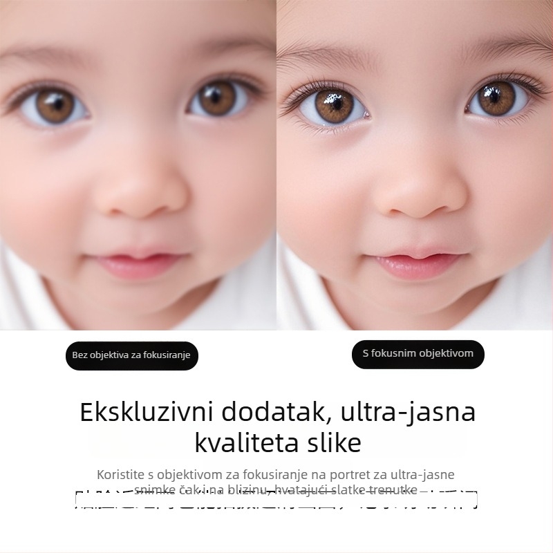 Perspektivni filter za DJI Osmo Nano – portretni fokusni objektiv, optičko staklo, aluminijski okvir, prilagođeni logotip