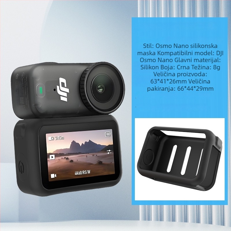 Silikonska zaštitna maska za tijelo kamere DJI Osmo Nano – protiv ogrebotina, Marka Bhs, Model Osmo nano, Materijal Silikon
