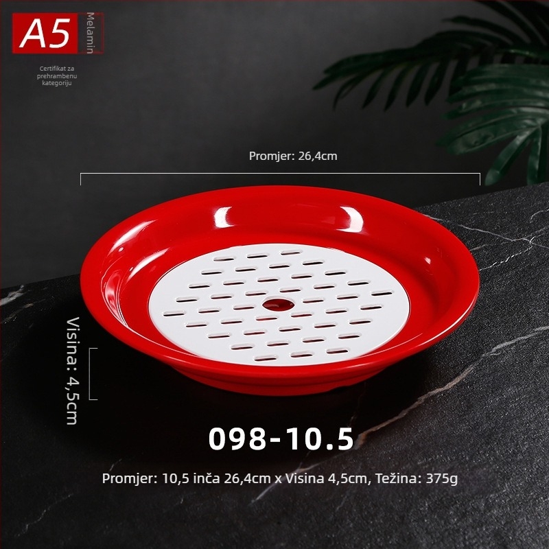 Belleren melaminska ploča, okrugla, nordijski stil, glazirana površina, prilagodba logotipa