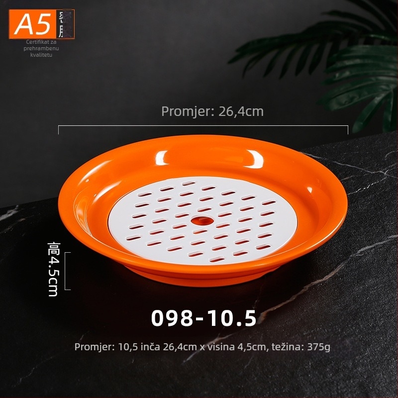 Belleren melaminska ploča, okrugla, nordijski stil, glazirana površina, prilagodba logotipa