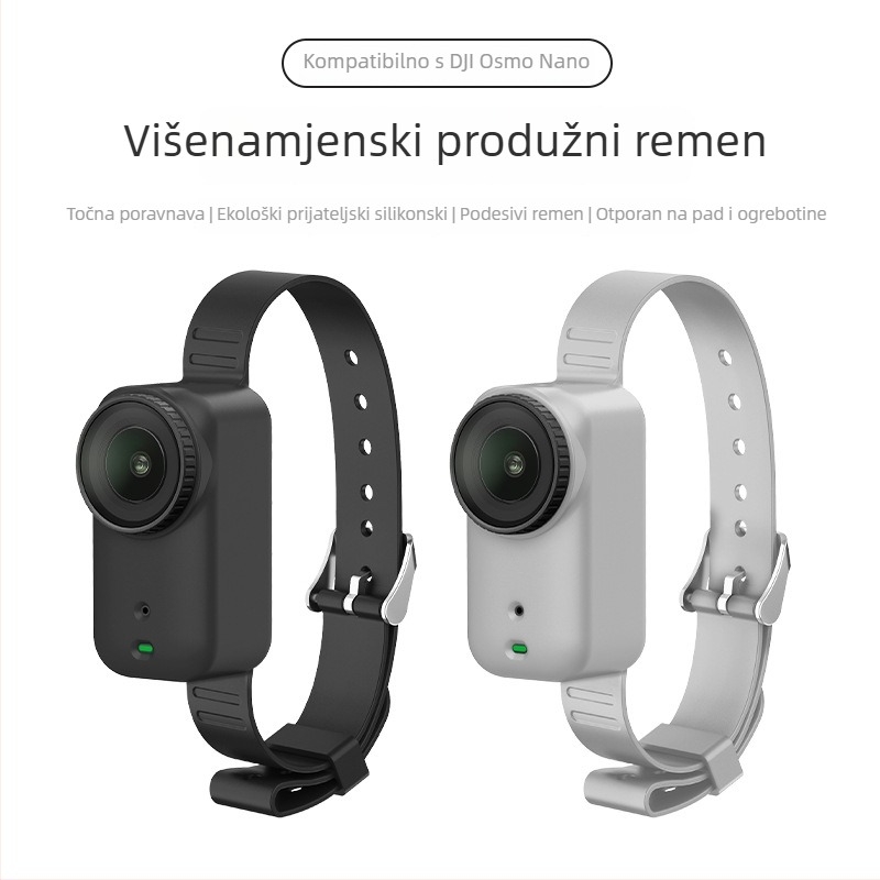 Silikonski zaštitni poklopac za DJI Osmo Nano – narukvica i remen torbe za akcijsku kameru