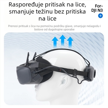 Zaštitna traka za glavu za DJI Avata naočale, EVA pjena/nylon, model 1474700, tiskano logo