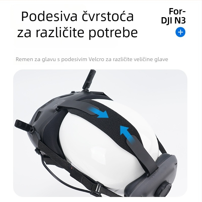 Zaštitna traka za glavu za DJI Avata naočale, EVA pjena/nylon, model 1474700, tiskano logo