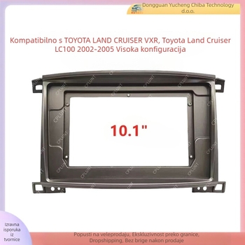 Android navigacijski okvir za Toyota Land Cruiser LC100 VXR (2002–2005) | Materijal: ABS+PC; Pakiranje: okvir za lice + kabel; Težina: 1 kg