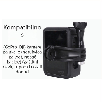 GoPro adapter za središnje vertikalno snimanje — univerzalni držač za prsa/vrat, materijal plast+metal, marka Neutral, model GoPro adapter
