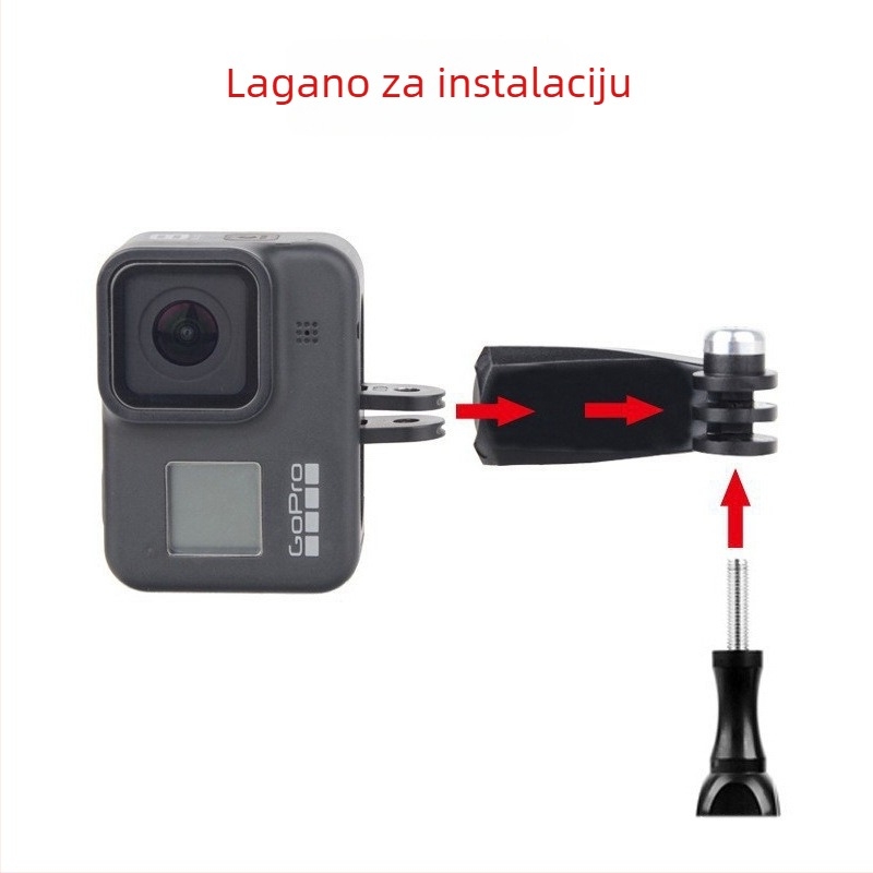GoPro adapter za središnje vertikalno snimanje — univerzalni držač za prsa/vrat, materijal plast+metal, marka Neutral, model GoPro adapter