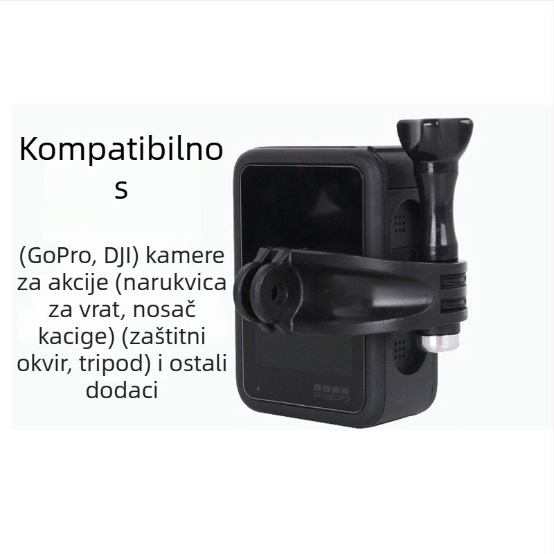 GoPro adapter za središnje vertikalno snimanje — univerzalni držač za prsa/vrat, materijal plast+metal, marka Neutral, model GoPro adapter