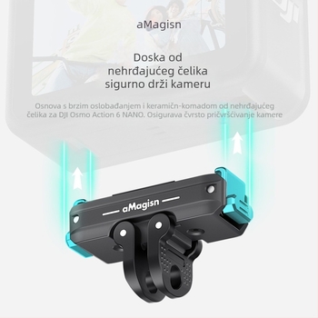 Dvostrani magnetski brzi oslobađajući komplet 2.0 za Osmo Action 6/Nano, aluminijska legura