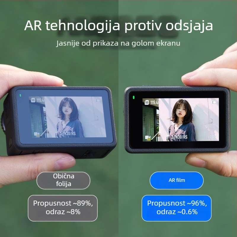 AR film s antirefleksijskim premazom za DJI Action 5 Pro kameru