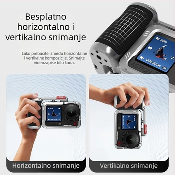 Kavez od aluminijske legure za DJI Action6 street ručicu, proširivi selfie štap, podrška otisku logotipa