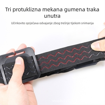 JD-02 traka za glavu za sportske kamere, univerzalna kompatibilnost, materijal elastična tkanina + PC, prilagodljiv logotip