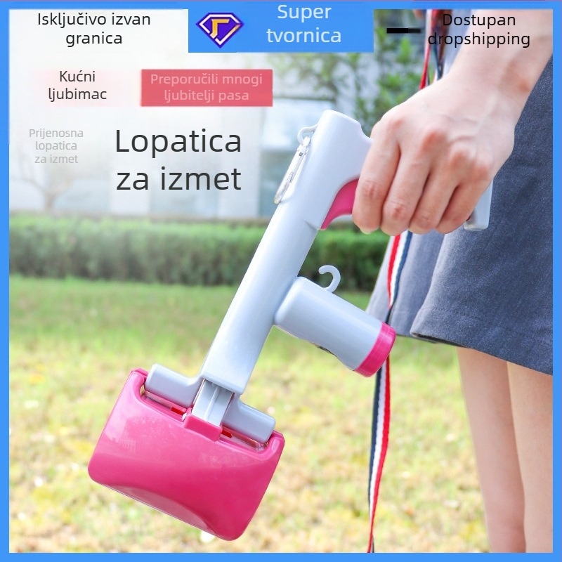 Alat za prikupljanje psećih izmeta 2-u-1, dugačkog dometa, s vrećicama za izlazak (Kategorija: prikupljanje psećih izmeta; Materijal: plastika; Marka: Ha Dog Pet; Pakiranje: 48 kom.; Kategorija proizvoda: toalet)