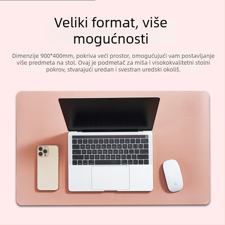 Kožna podloga za stol, jednostrana, protuklizna, s ispisanim logom, OEM obradom
