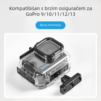 Vodootporna zaštitna kućišta GoPro HERO12/11/10/9 s temeljem i vijkom, model ZH2016, materijal PC+316SS
