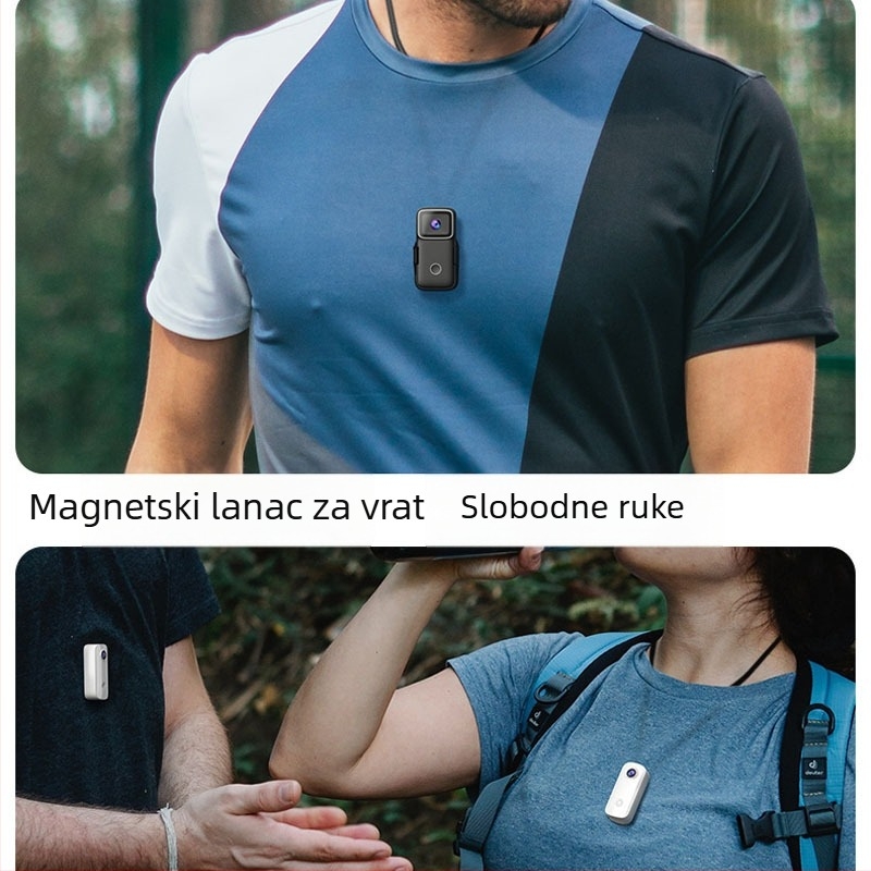 Magnetski lanyard za akcijsku kameru od silikona — TG01, kompatibilan s A100 i a100+, logotip moguć za ispis, uključuje magnetski lanyard i kutiju