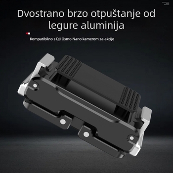 Aluminijski magnetski brzi oslobađanje za Osmo Nano i DJI 360/Action4/5 sportske kamere, dvostruko sklopno