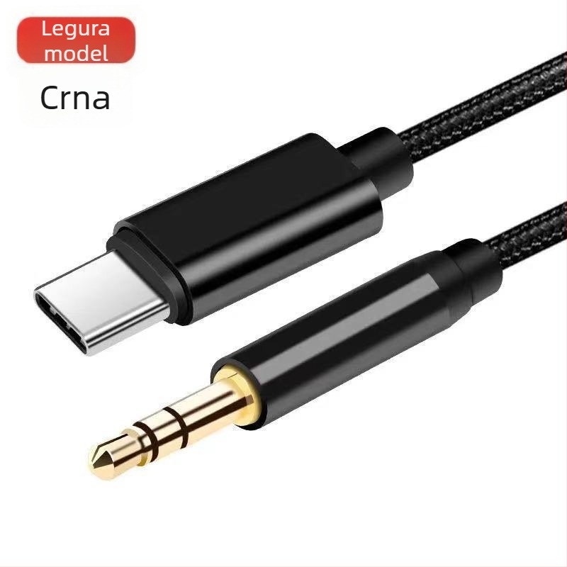Type-C na 3,5 mm auto AUX audio kabel, zlatni konektori, bakreno jezgro, optičko vlakno, BV certificirano
