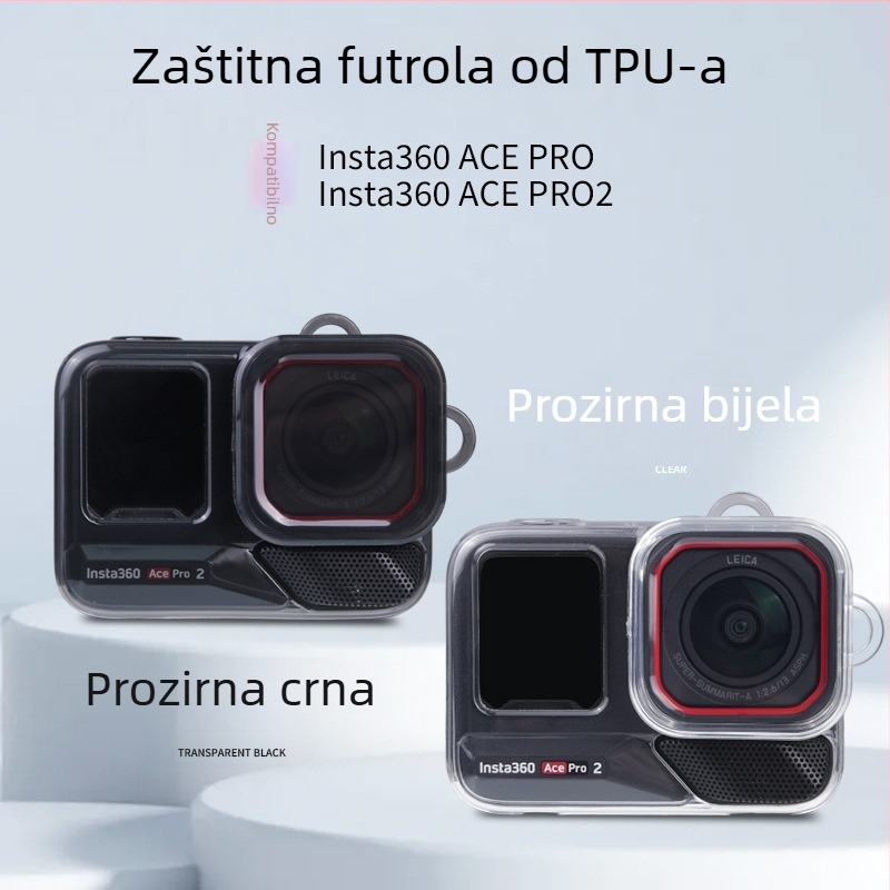 Silikonsko zaštitno kućište za Insta360 Ace Pro/Ace Pro2 – tijelo i zaštita objektiva, model IST-BHT757, SUNNYLIFE