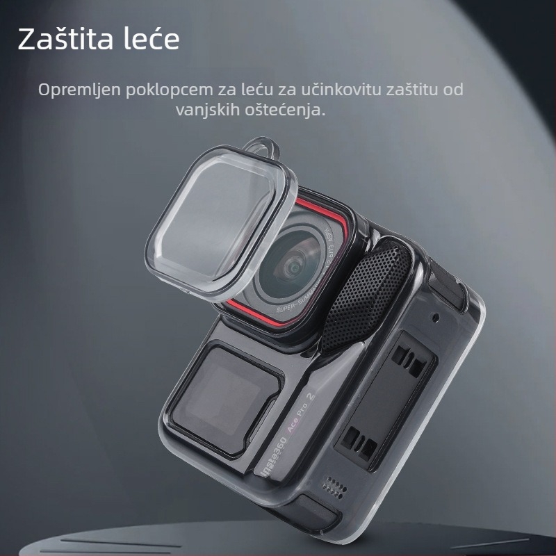 Silikonsko zaštitno kućište za Insta360 Ace Pro/Ace Pro2 – tijelo i zaštita objektiva, model IST-BHT757, SUNNYLIFE