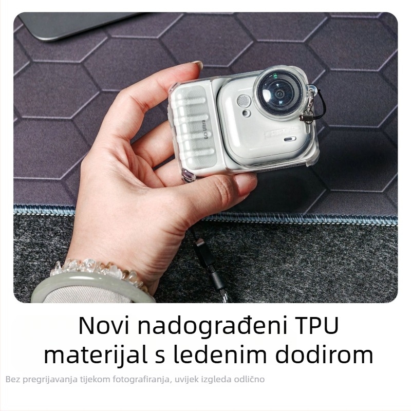Zaštitno kućište Insta360 GO Ultra – TPU, ledeno prozirno, disipacija topline, otporno na padove