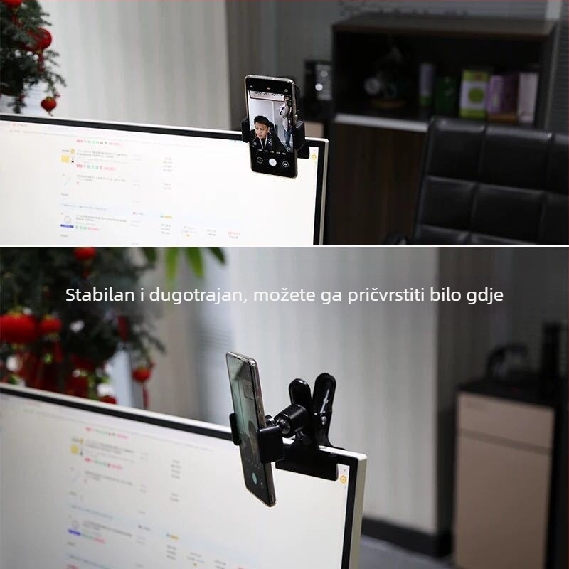 Hongkui hk49 Lazy Man Bracket — Metalna kuglična glava, pozadinski klip za profesionalnu fotografiju i prijenos uživo, stoni držač za telefon