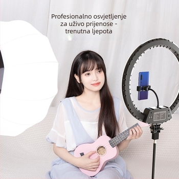 LED rasvjeta za live streaming s COB 300W, podesiva jačina svjetla i temperatura boje 2700K–6500K, domet 3 m, 220V