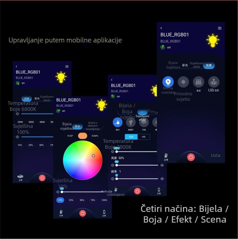 LED rasvjeta za ispunu za livestream, 51–100W, 2700–3500K toplina svjetla, 220V, okomita montaža