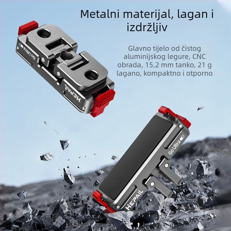 Insta360 Go Ultra metalna magnetska baza za brzo otpuštanje, Ac96, aluminijska legura