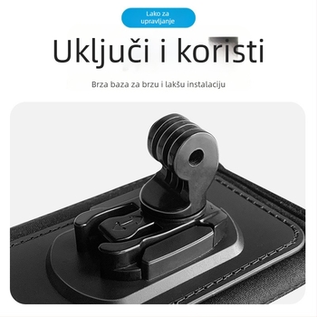 Klip za ruksak za akcijske kamere (Materijal: Nylon+ABS; Kompatibilnost: Općenita; Sadržaj pakiranja: klip, vijci, osnova)