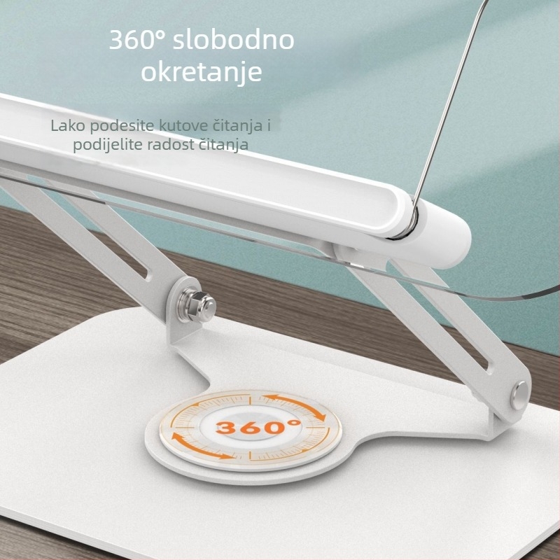 Akrilni držač za tablet s 360° rotacijom i podesivim kutem