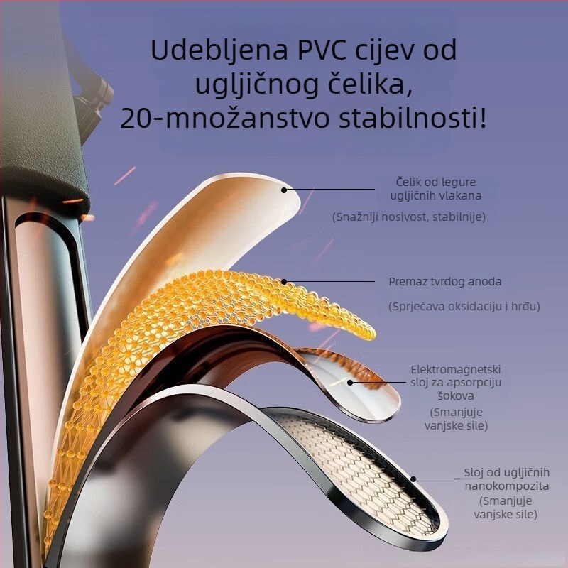Stativ od nehrđajućeg čelika za DSLR, bezzrcalne kamere i pametne telefone – univerzalna montaža, bez daljinskog upravljača