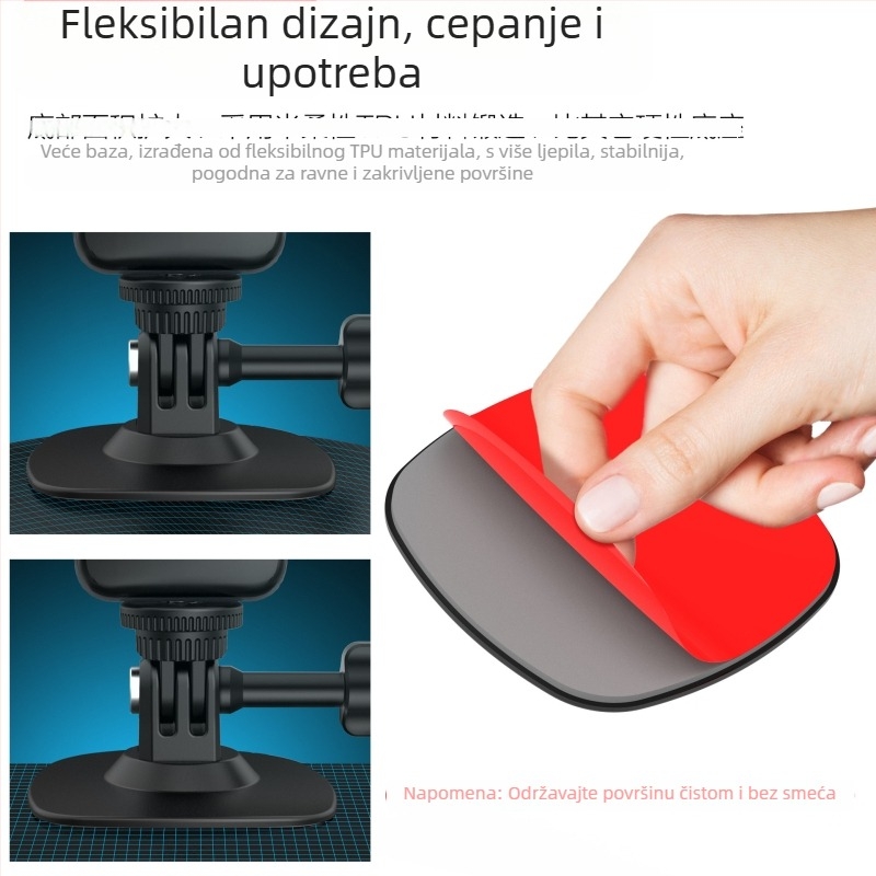 Univerzalni TPU adapter za kacigu za DJI Action / GoPro – GP383, 22 g, moguć tisak logotipa