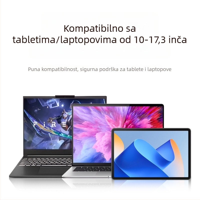 Stalak za prijenosno računalo od aluminijske legure, odvojiv i prijenosan, univerzalna kompatibilnost, podesiva visina za hlađenje na stolu