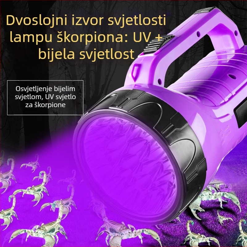 LED svjetiljka, punjiva, ABS kućište, baterija 1500 mAh, domet do 200 m
