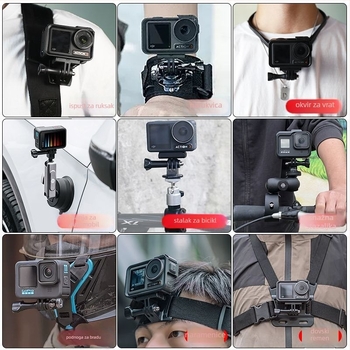 Mn97821 silikonski rukav – univerzalni set dodataka DJI Action5Pro (OEM obrada, porijeklo Guangdonga)