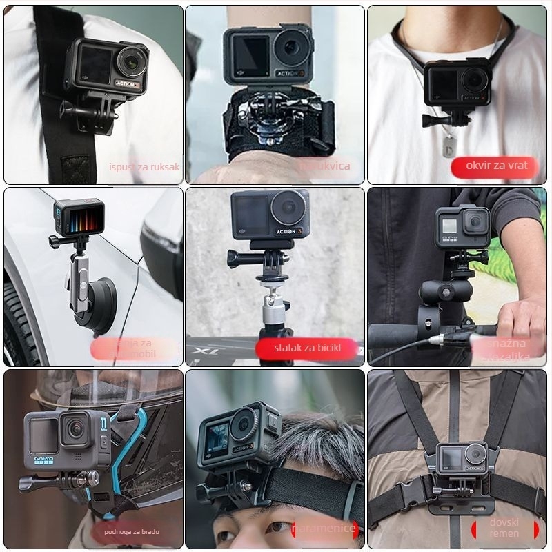 Mn97821 silikonski rukav – univerzalni set dodataka DJI Action5Pro (OEM obrada, porijeklo Guangdonga)