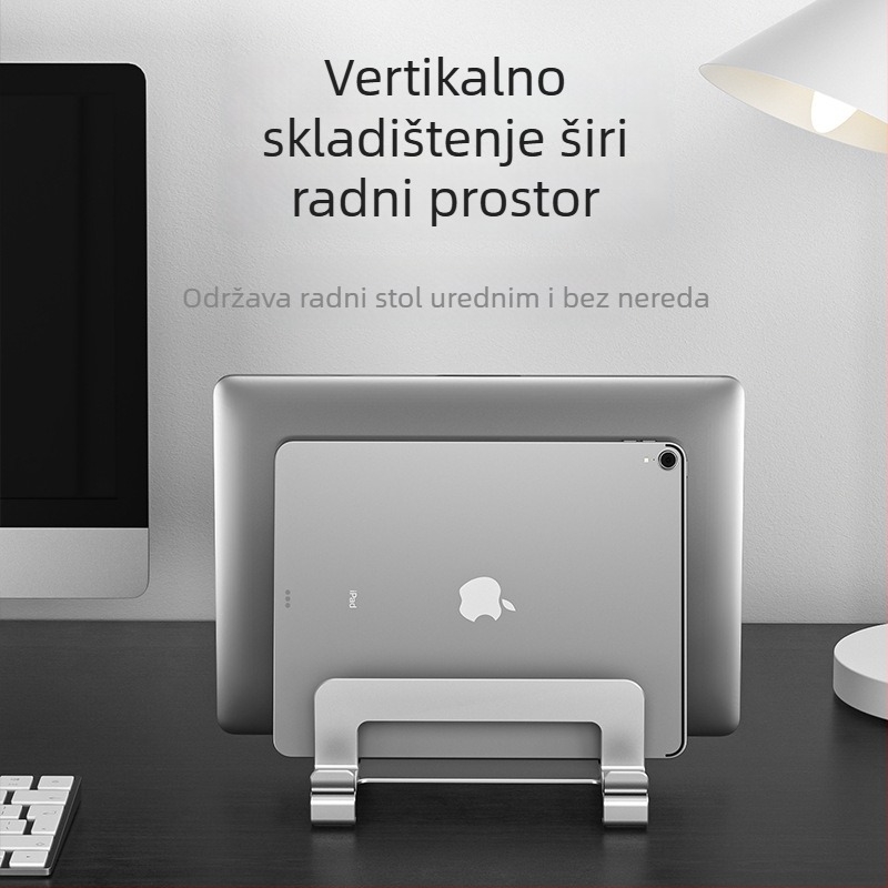 Stolni vertikalni držač za prijenosno računalo od karbonskog čelika, s pet kartičnih pretinaca i disipacijom topline