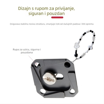 Ploča za brzo oslobađanje PU38A | Kompatibilna sa specifikacijama Aka; Materijal: aluminijska legura, nehrđajući čelik, silikon; Maksimalna nosivost: 2-5 kg; Težina: 17 g.