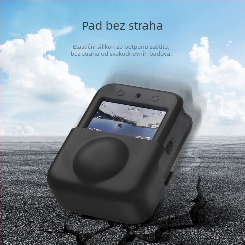 Silikonska zaštitna navlaka za DJI Osmo 360 s poklopcem za leću – otpornost na pad, otpornost na trošenje, otpornost na ogrebotine