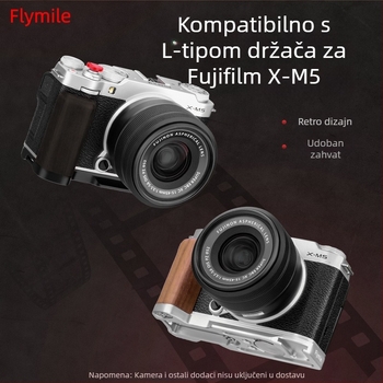 Držač za snimanje jednom rukom za Fuji X-M5 — L-oblik ručice s hladnom cipelom Fly023_1
