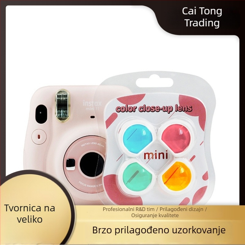 Aksesoar za Polaroid Mini 11: prednji filter s četiri boje, odvojivi zrcalni objektiv