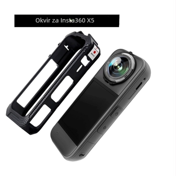 Zaštitni okvir za Insta360 X5 s karbonskim uzorkom, kompatibilan s INSTA360 X5, moguć ispis logotipa, pakiranje uključeno, OEM dostupno