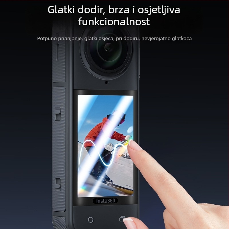 Insta360 ONE X5 kaljeno staklo zaštitnik zaslona, 1:1 skala, potpuno prekrivanje zaslona, bez loga