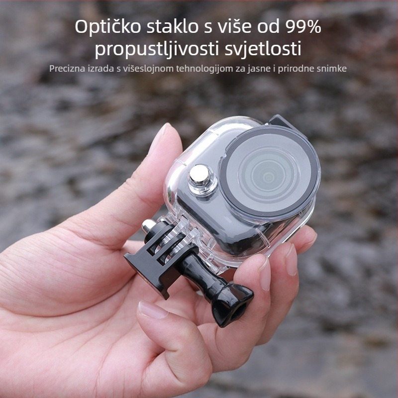 Zaštitna futrola za Insta360 Go Ultra — vodootporna do 50 m za ronjenje, kućište od PC 2805, 304 nehrđajući čelik, ABS i optičko kaljeno staklo