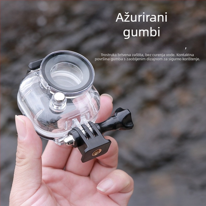 Zaštitna futrola za Insta360 Go Ultra — vodootporna do 50 m za ronjenje, kućište od PC 2805, 304 nehrđajući čelik, ABS i optičko kaljeno staklo