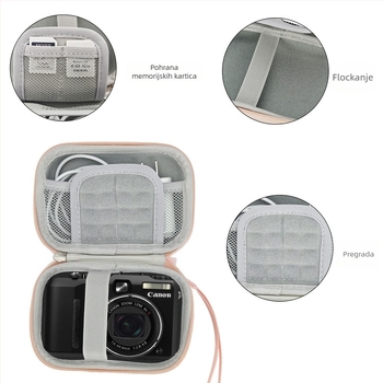 Tvrdi kućište za kameru Canon SX740/SX720/G7X2/G7X3 – vodootporno i otporno na padove, EVA kompozitna konstrukcija