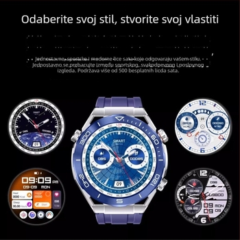 5G pametni sat s SIM karticom, neovisni pozivi, puna mrežna kompatibilnost, AMOLED zaslon, preuzimanje Android aplikacija, NFC, vodootporan